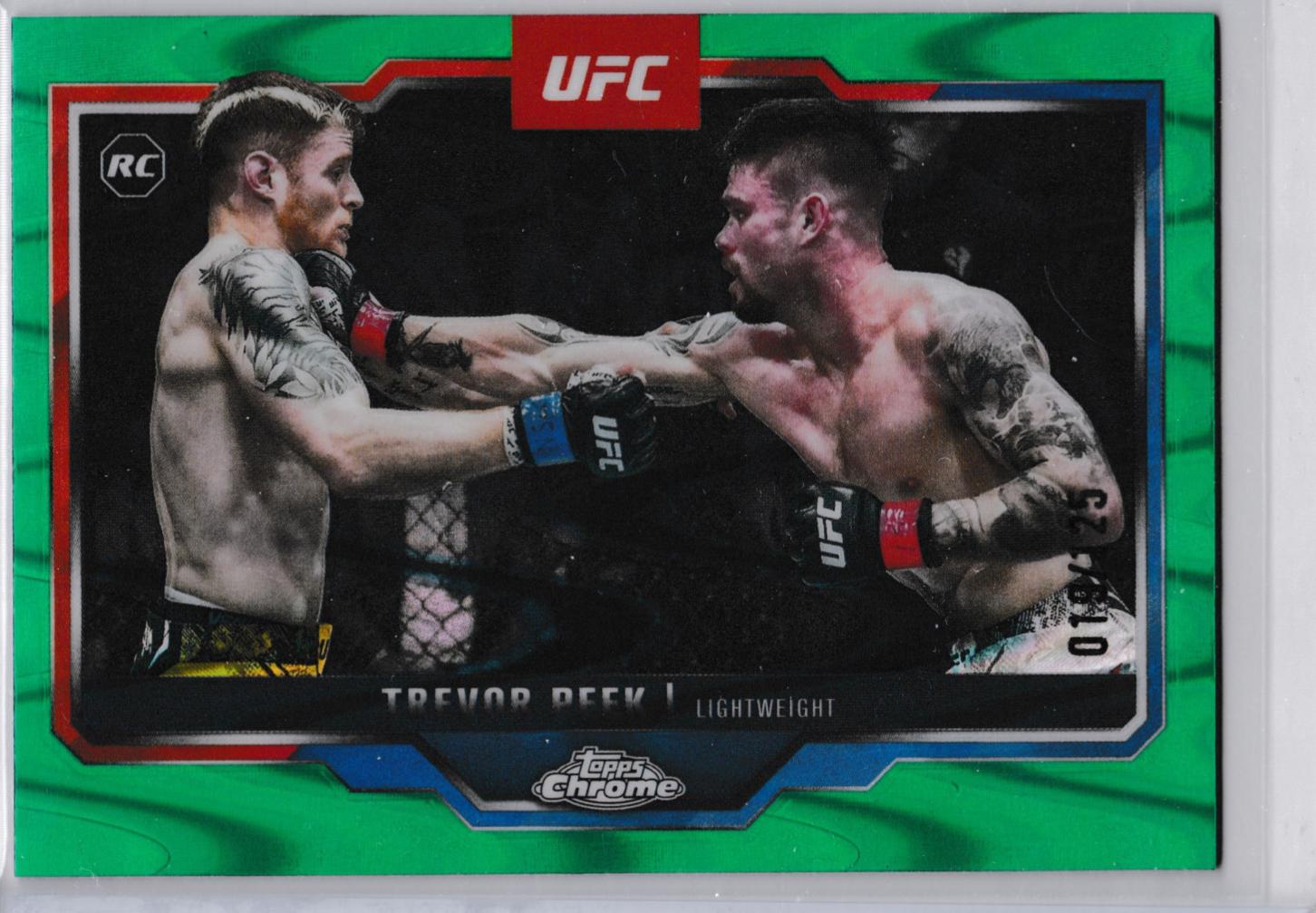 Trevor Peek 2025 Topps Chrome UFC Base #180 Green Wave