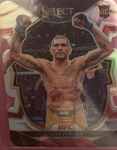 Alex Pereira 2023 Panini Select UFC Mezzanine #317 Silver Die Cut