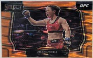 Zhang Weili 2023 Panini Select UFC Octagonside #239 Orange Flash
