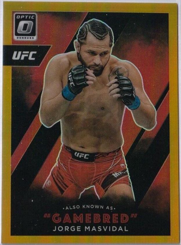 Jorge Masvidal 2022 Panini Donruss Optic UFC Also Known As #10 Gold