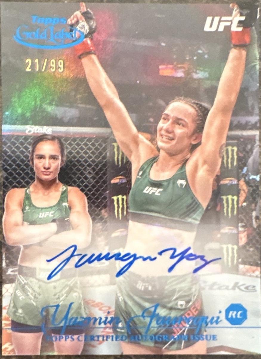Yazmin Jauregui 2024 Topps Gold Label UFC Gold Label Autographs #GLA-YJA Blue