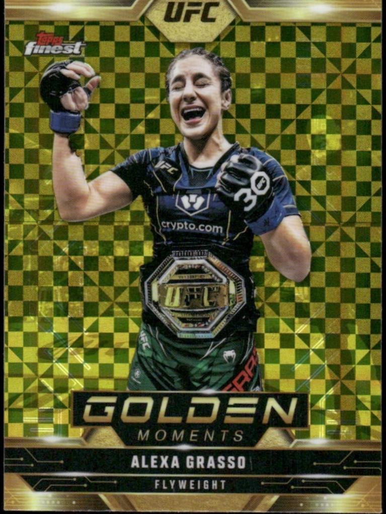 Alexa Grasso 2025 Topps Finest UFC Golden Moments #GM-17 Checkerboard Refractor