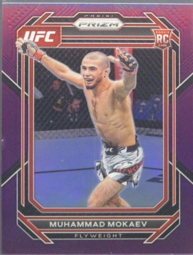 Muhammad Mokaev 2023 Panini Prizm UFC Base #124 Purple