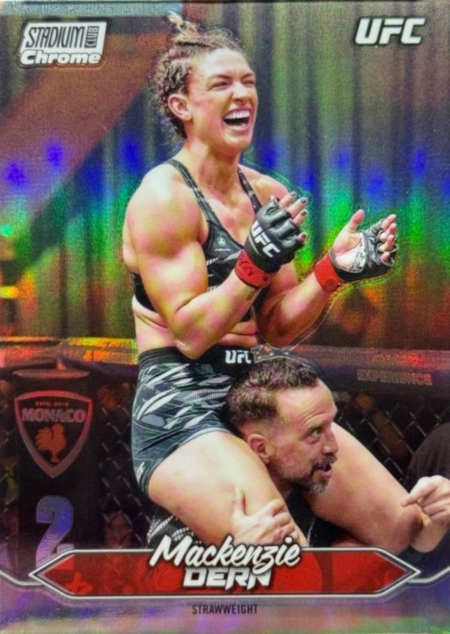 Mackenzie Dern 2025 Topps Stadium Club UFC Base Chrome #C-70 Refractor