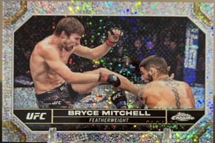 Bryce Mitchell 2024 Topps Chrome UFC Base #36 Speckle Refractor
