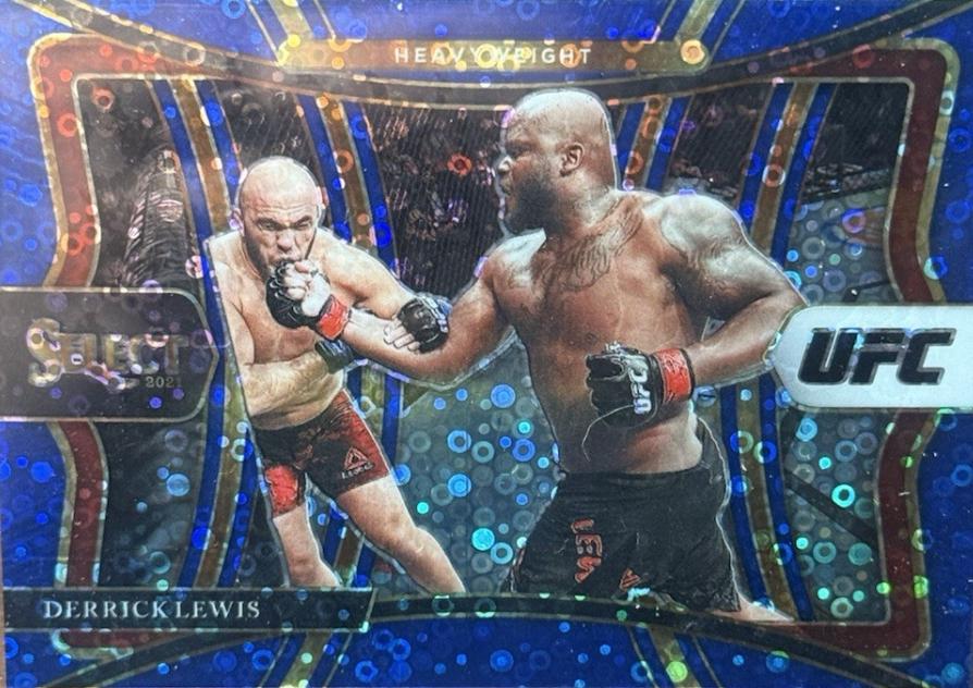 Derrick Lewis 2021 Panini Select UFC Premier Level #117 Blue Disco