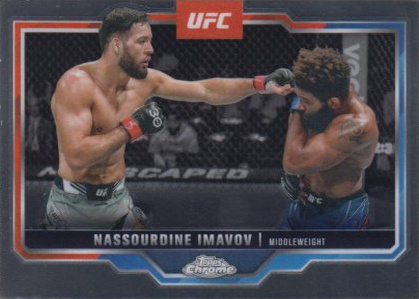 Nassourdine Imavov 2025 Topps Chrome UFC Base #155 Superfractor