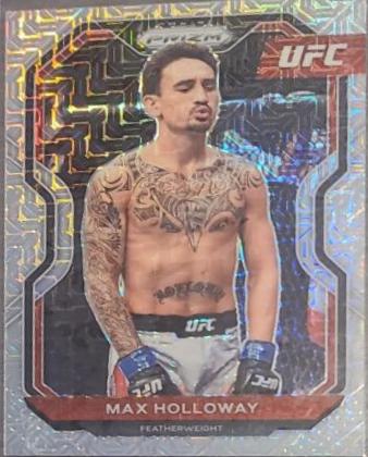 Max Holloway 2021 Panini Prizm UFC Base #77 Mojo