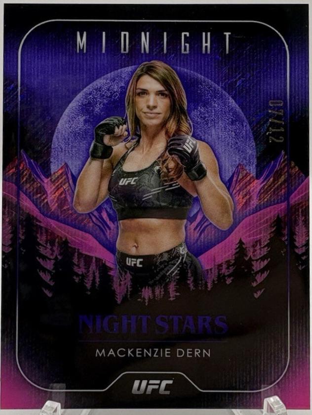 Mackenzie Dern 2024 Topps Midnight UFC Night Stars #NS-4 Midnight