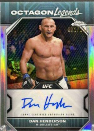 Dan Henderson 2024 Topps Chrome UFC Octagon Legends Autographs #OLA-DHE Refractor