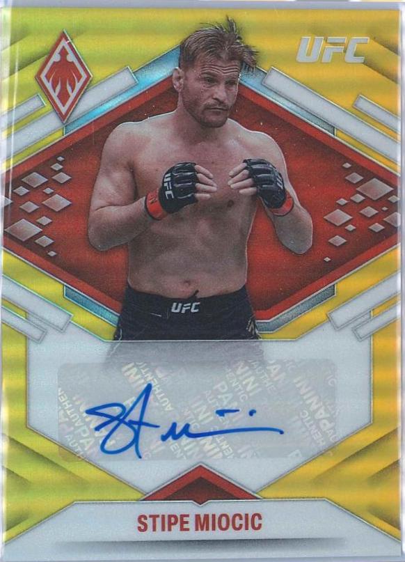 Stipe Miocic 2022 Panini Chronicles UFC Phoenix Autographs #14 Gold