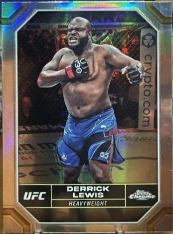 Derrick Lewis 2024 Topps Chrome UFC Base #59 Refractor