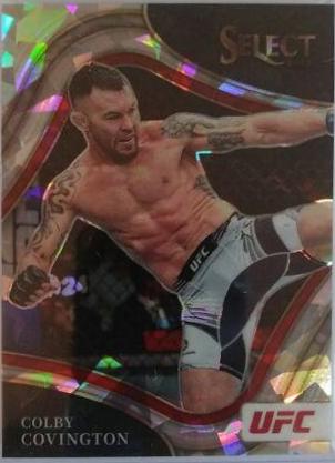 Colby Covington 2022 Panini Select UFC Octagonside #227 Cracked Ice