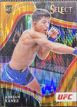 Adrian Yanez 2022 Panini Select UFC Octagonside #280 Orange Flash