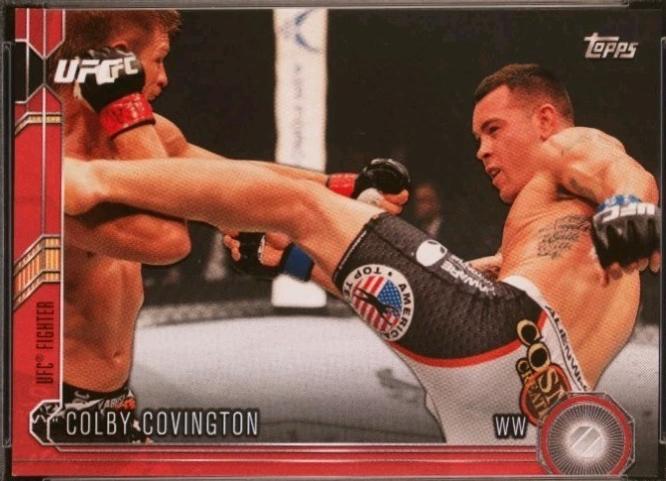 Colby Covington 2015 Topps UFC Chronicles Base #250 Red