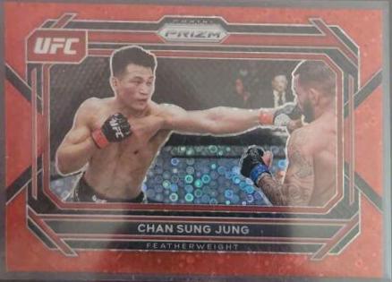 Chan Sung Jung 2023 Panini Prizm Under Card UFC Base #88 Red