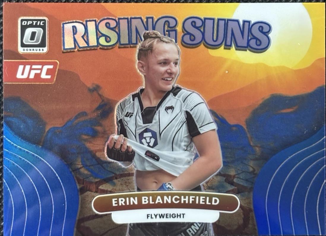 Erin Blanchfield 2023 Panini Donruss Optic UFC Rising Suns #9 Blue
