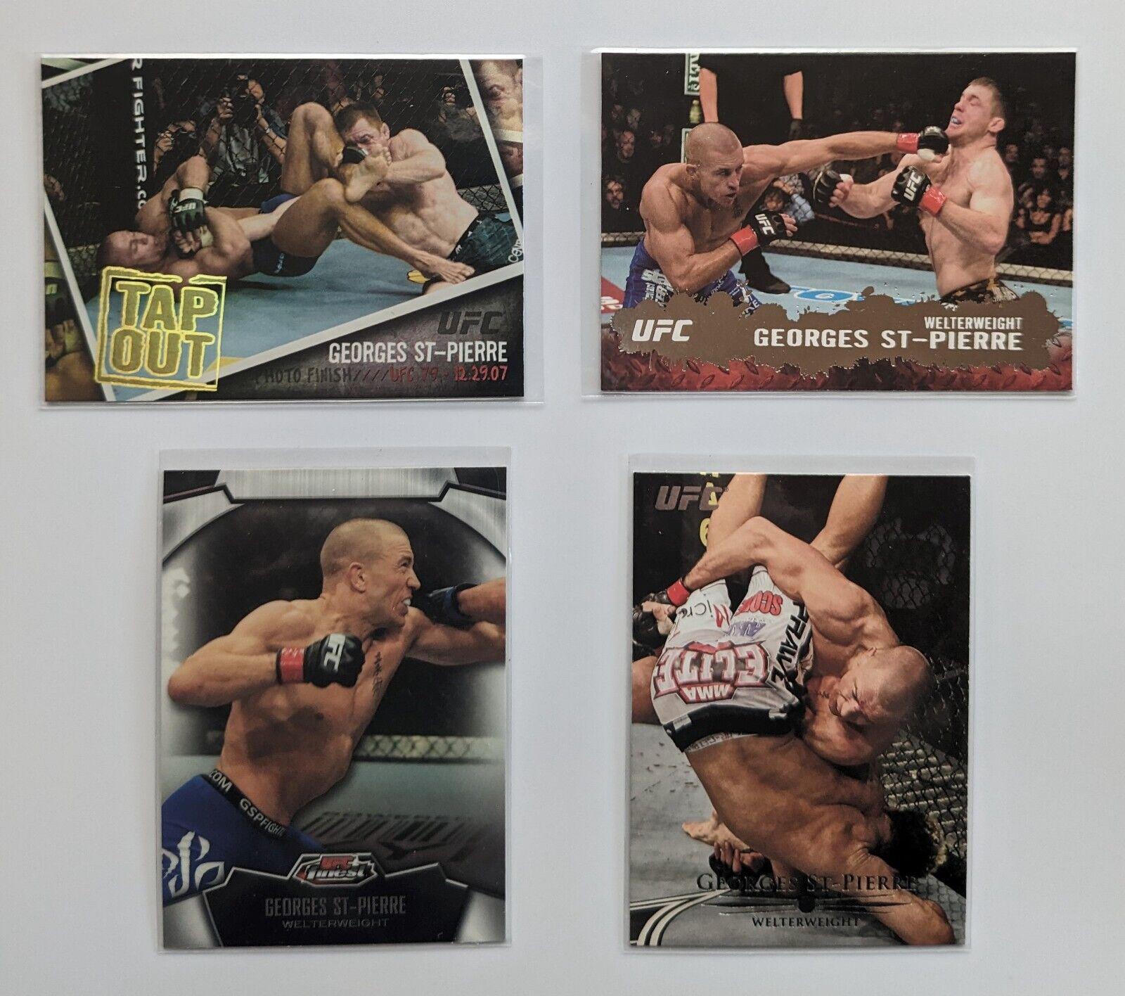 Georges St-Pierre 2011 Topps Finest UFC Base #100 Refractor