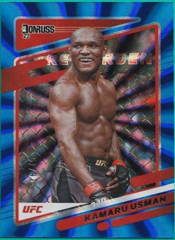 Kamaru Usman 2022 Panini Donruss UFC Base #72 Blue