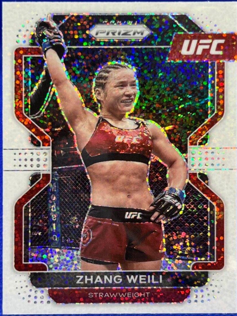 Zhang Weili 2022 Panini Prizm UFC Base #122 White Sparkle