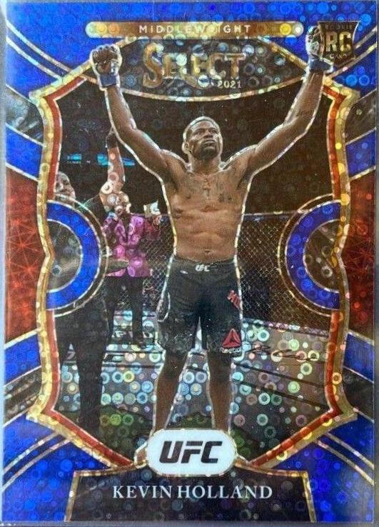 Kevin Holland 2021 Panini Select UFC Concourse #37 Blue Disco