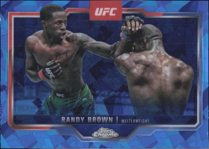Randy Brown 2025 Topps Chrome Sapphire UFC Base Sapphire #23 Red Sapphire