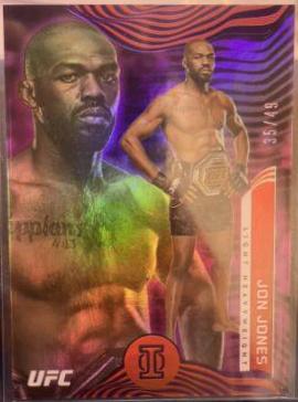 Jon Jones 2022 Panini Chronicles UFC Base Illusions #273 Purple