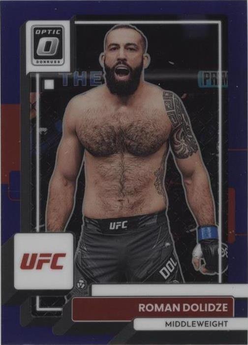Roman Dolidze 2023 Panini Donruss Optic UFC Base #4 Purple