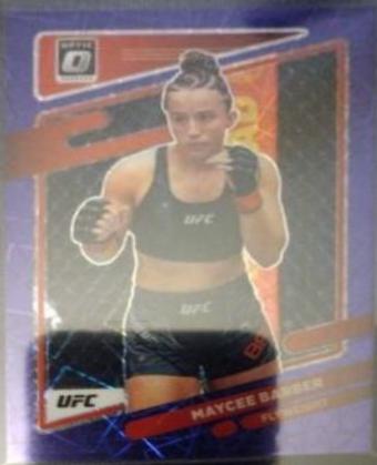 Maycee Barber 2022 Panini Donruss Optic UFC Base #99 Purple Velocity