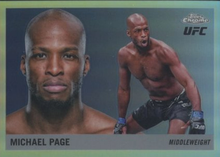 Michael Page 2025 Topps Chrome UFC 1955 Topps #55T-20 Black Refractor