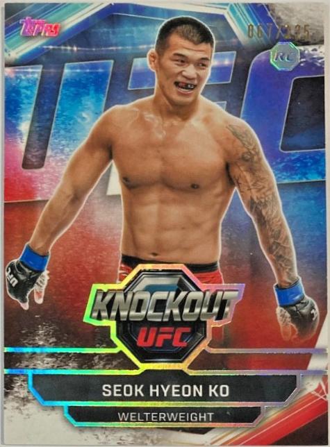 Seok Hyeon Ko 2026 Topps Knockout UFC Base #65 Holo Silver