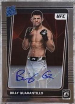 Billy Quarantillo 2022 Panini Donruss Optic UFC Base Rated Rookies Signatures #107 Gold