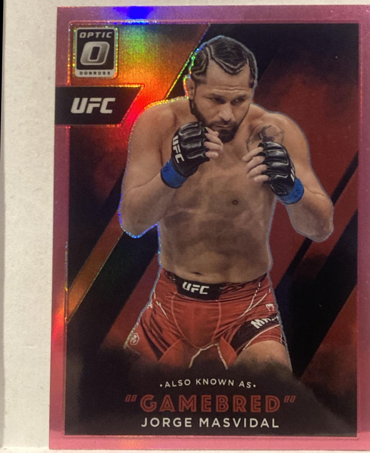 Jorge Masvidal 2022 Panini Donruss Optic UFC Also Known As #10 Pink