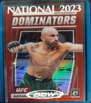Alexander Volkanovski 2023 Panini Donruss Optic UFC Dominators #10 Red