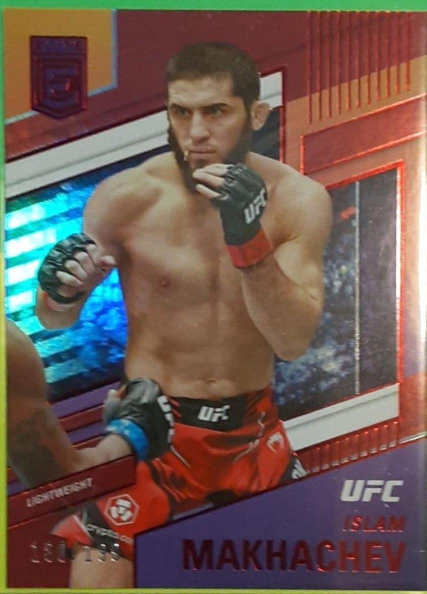 Islam Makhachev 2022 Panini Chronicles UFC Base Contenders Optic Season Ticket #355 Red