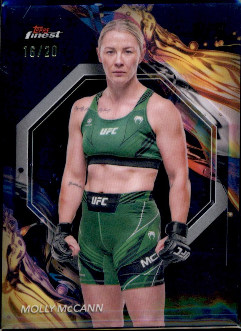 Molly McCann 2024 Topps Finest UFC Base Uncommon #111 Black Refractor
