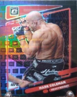 Mark Coleman 2022 Panini Donruss Optic UFC Base #97 Black Pandora