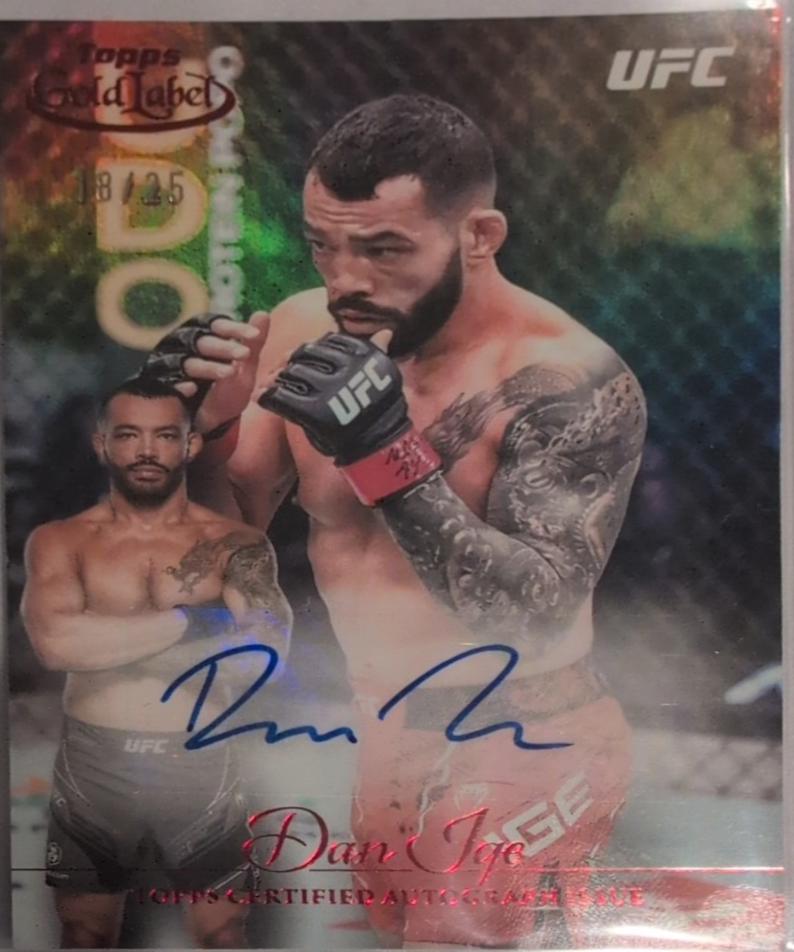 Dan Ige 2024 Topps Gold Label UFC Gold Label Autographs #GLA-IGE Red