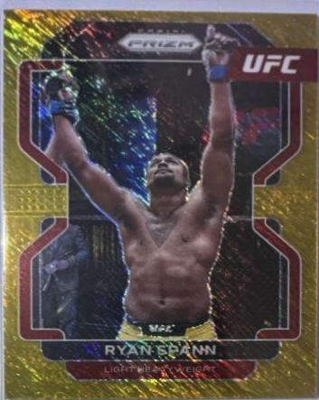 Ryan Spann 2022 Panini Prizm UFC Base #152 Gold Shimmer