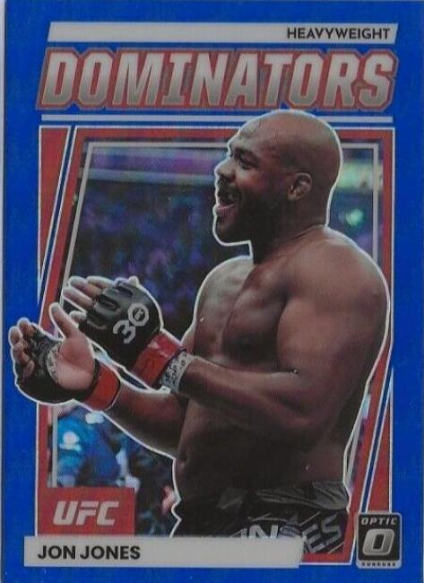 Jon Jones 2023 Panini Donruss Optic UFC Dominators #9 Blue