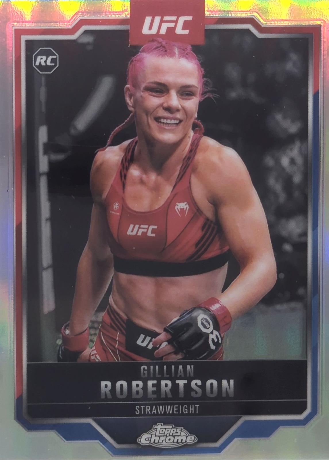 Gillian Robertson 2025 Topps Chrome UFC Base #158 Refractor