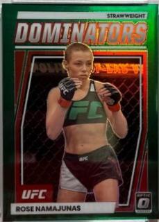Rose Namajunas 2023 Panini Donruss Optic UFC Dominators #5 Green