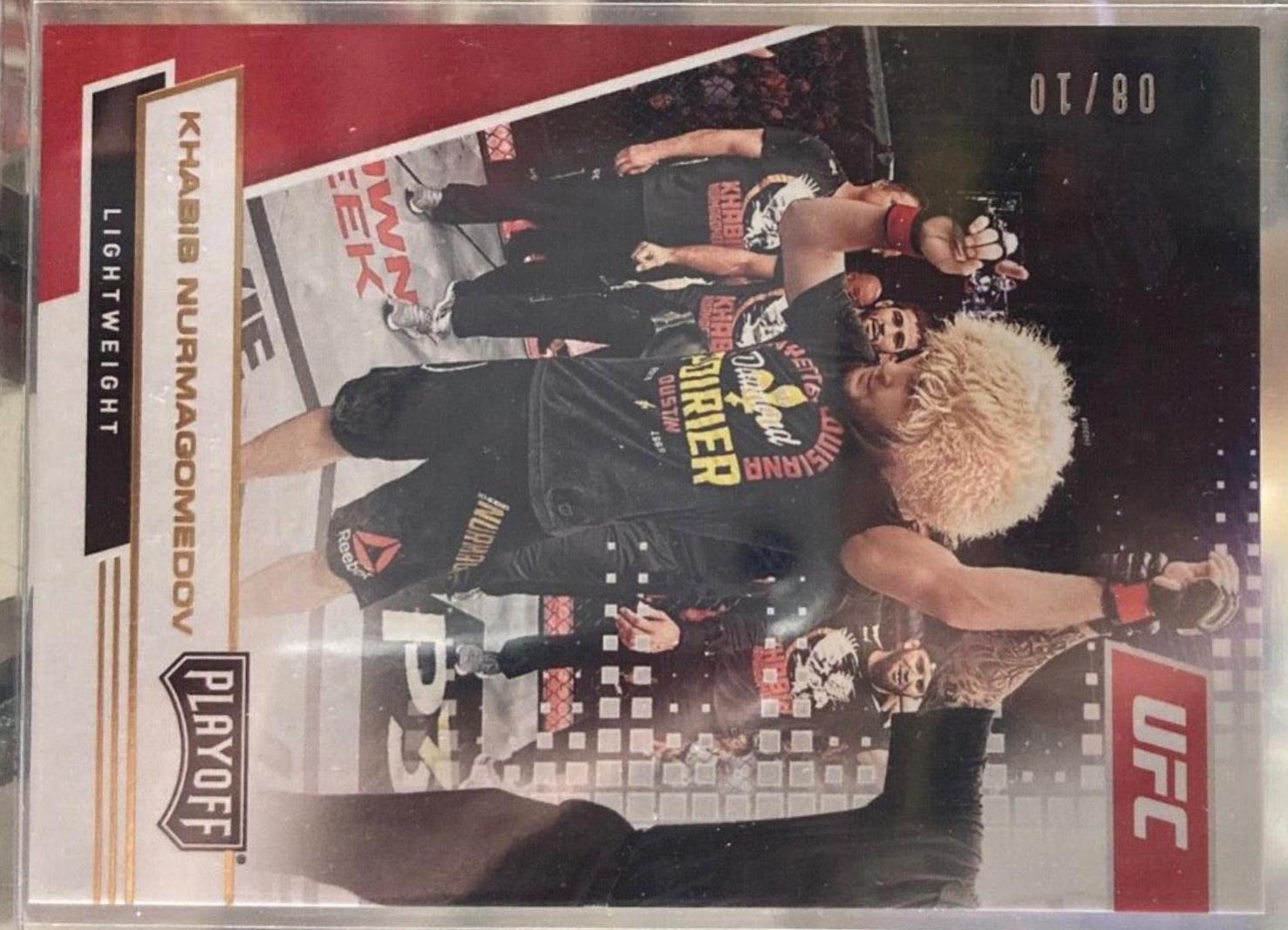 Khabib Nurmagomedov 2021 Panini Chronicles UFC Base Playoff #63 Gold
