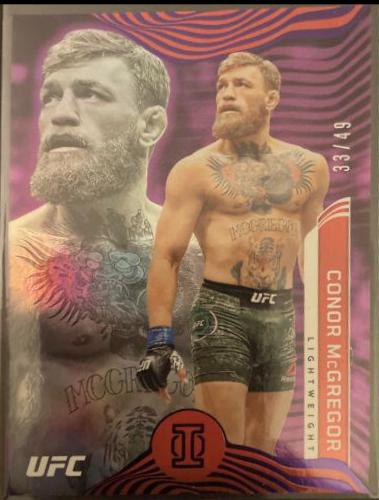 Conor McGregor 2022 Panini Chronicles UFC Base Illusions #277 Purple