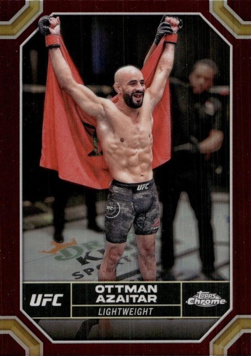 Ottman Azaitar 2024 Topps Chrome UFC Base #109 Magenta Refractor