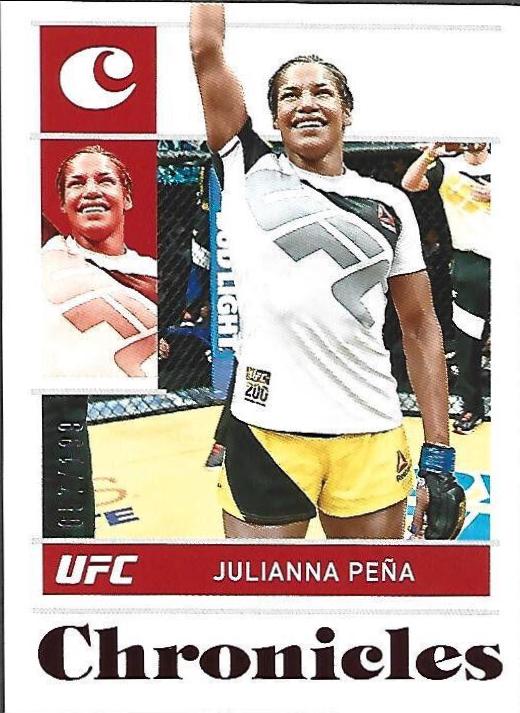Julianna Peña 2022 Panini Chronicles UFC Base Chronicles #37 Red