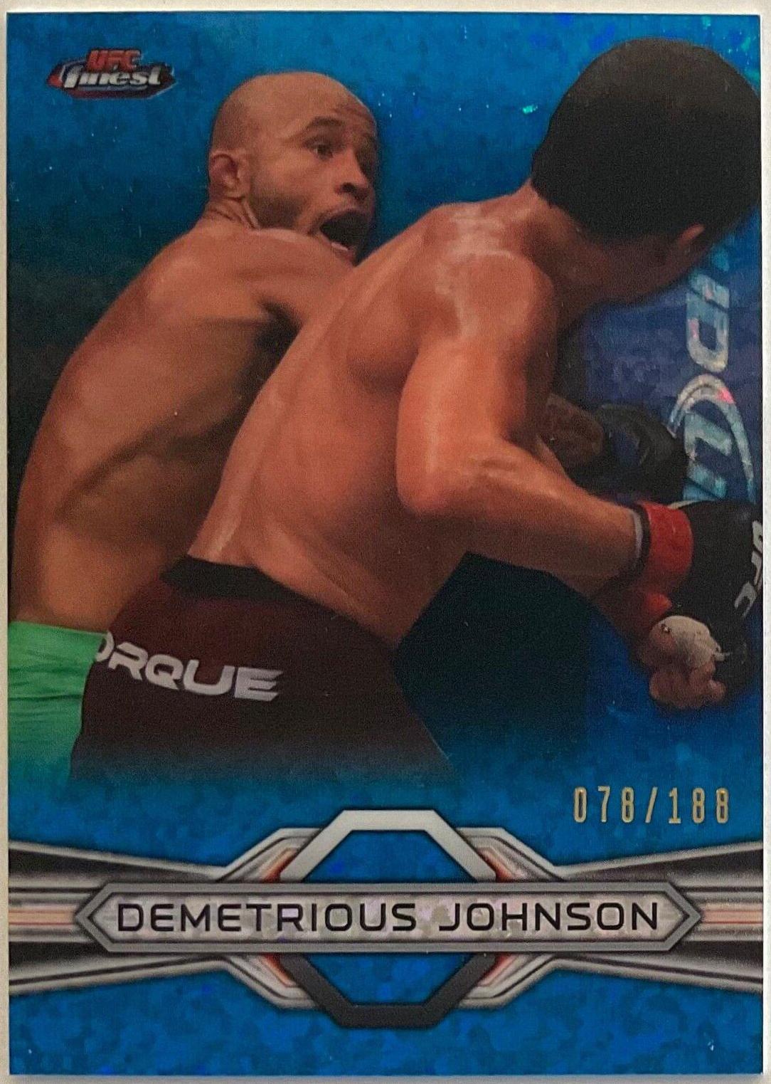 Demetrious Johnson 2013 Topps Finest UFC Base #98 Blue