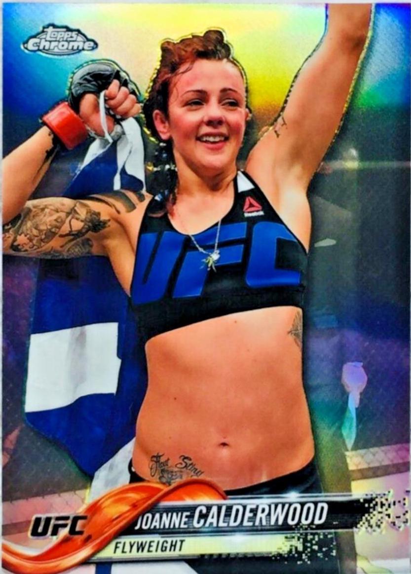 Joanne Wood 2018 Topps Chrome UFC Base #44 Refractor