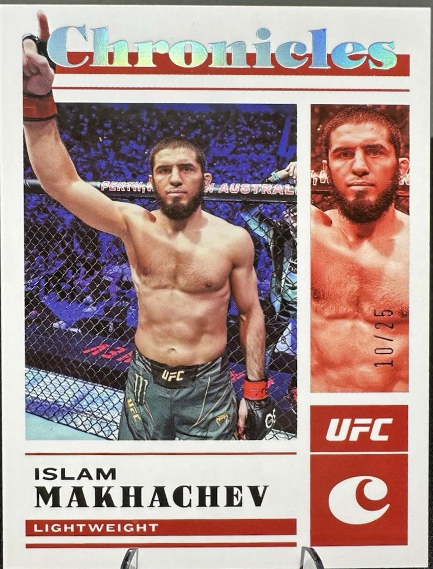 Islam Makhachev 2023 Panini Chronicles UFC Base Chronicles #26 Silver