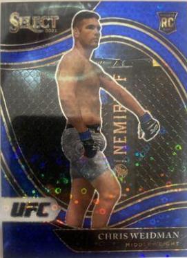 Chris Weidman 2021 Panini Select UFC Octagonside #260 Blue Disco